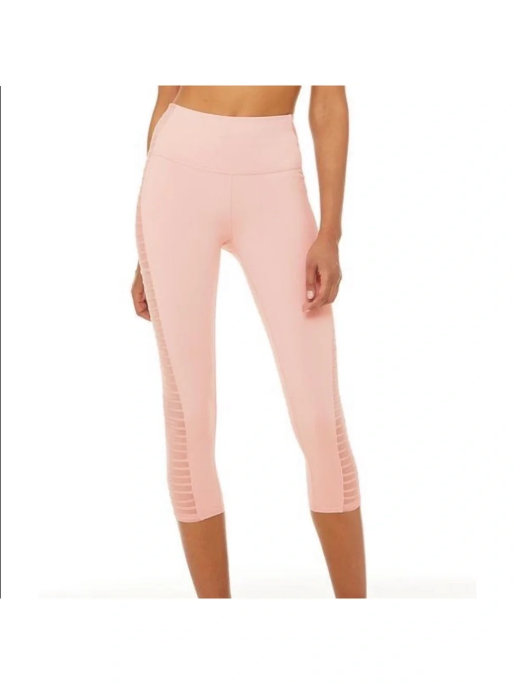 { ALO Yoga } High Waist Prism Capri Pale Mauve